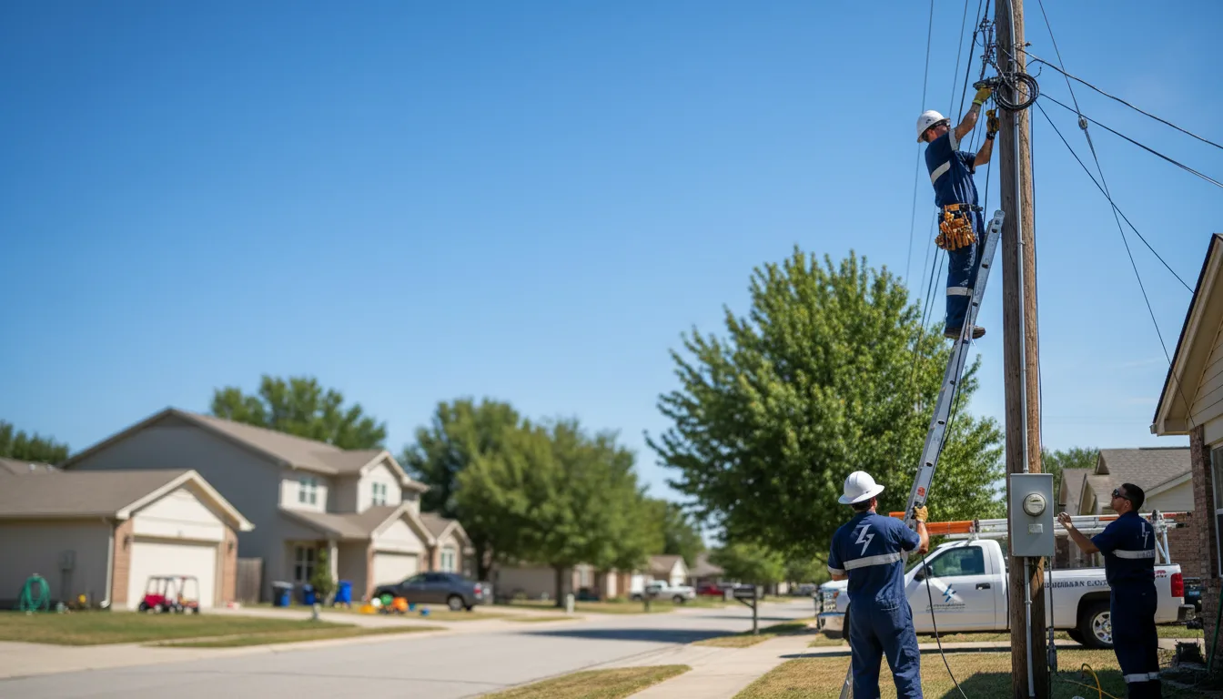 Residential electrician providing installation services in Wanamingo, MN